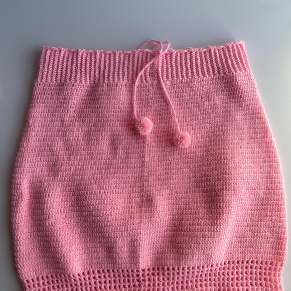 Handmade 💕Knit crochet set , Bralette and skirt - Picture 10 of 12